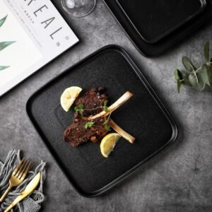 Gandharan Black Stone Plate: A Culinary Canvas for the Discerning Host