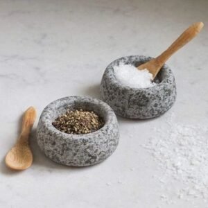 Gandharan Granite Salt & Pepper Shakers