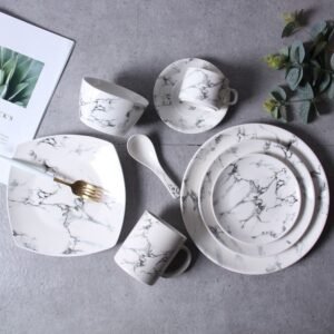 Gandharan Marble Dinnerware Set: A Timeless Treasure for Your Table