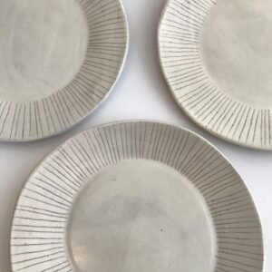 Whispers of Gandhara: Handcrafted Stoneware Plate Set