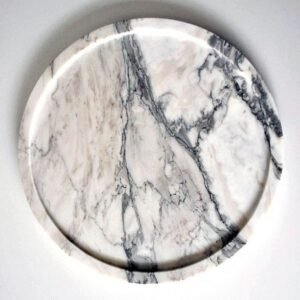 Gandharan Round Marble Tray: A Touch of Timeless Luxury