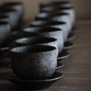 Gandharan Black Stoneware Bowl Set