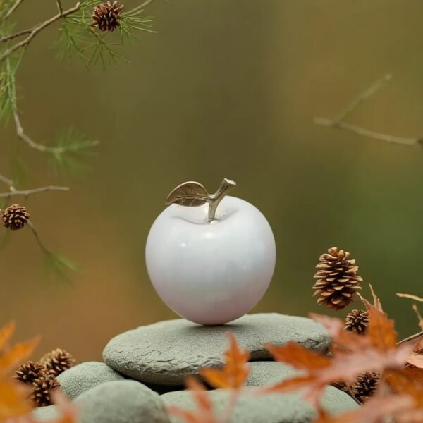 Taxila Hand-Carved Stone Display Apple