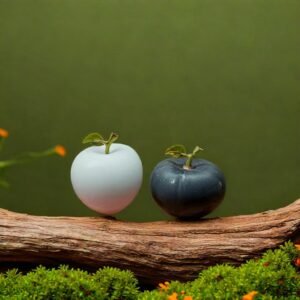 Taxila Hand-Carved Stone Display Apple