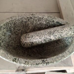 Taxila stone mortar and pestle set