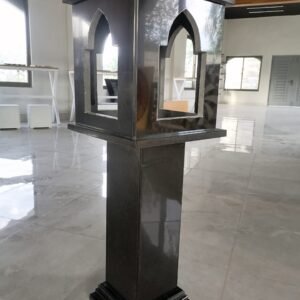 Taxila lamp stand made of Black stone