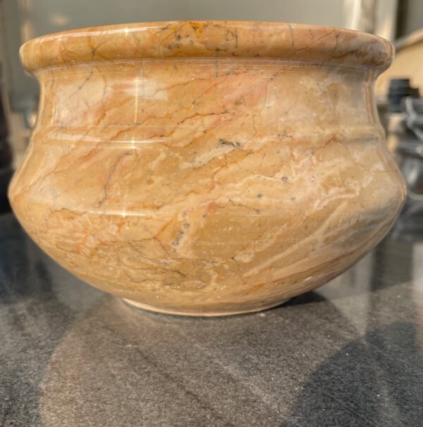 Classic Beige Marble Urn