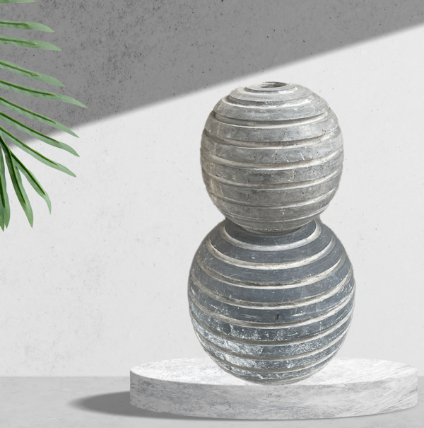 Stacked Sphere Marble Fountain