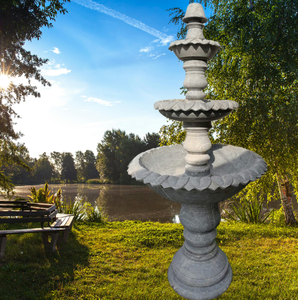 Four-Tiered Stone Fountain