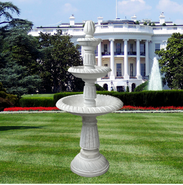 Elegant Three-Tier Fountain with Fluted Design
