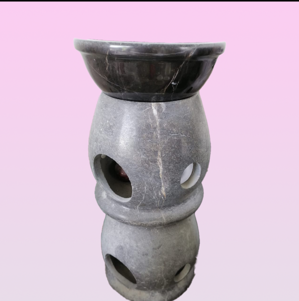 Stone Pedestal Sink with Integrated Planter
